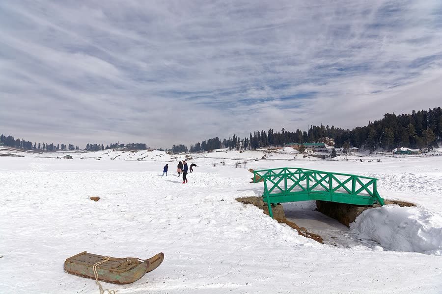 Mountain meadows in Gulmarg
