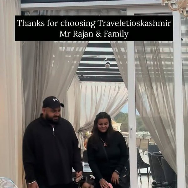 Celebrating a little guest's birthday in Kashmir